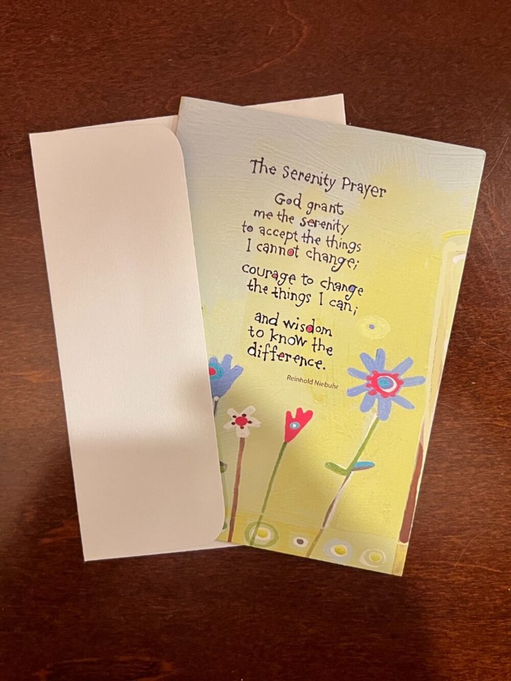 Lot of 40 Serenity Prayer Blank Greeting Cards & Envelopes Floral Christian Card